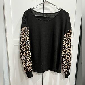 Black & Cheetah long sleeve